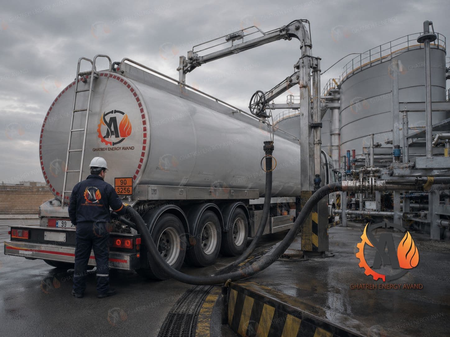 Bulk prepared for loading